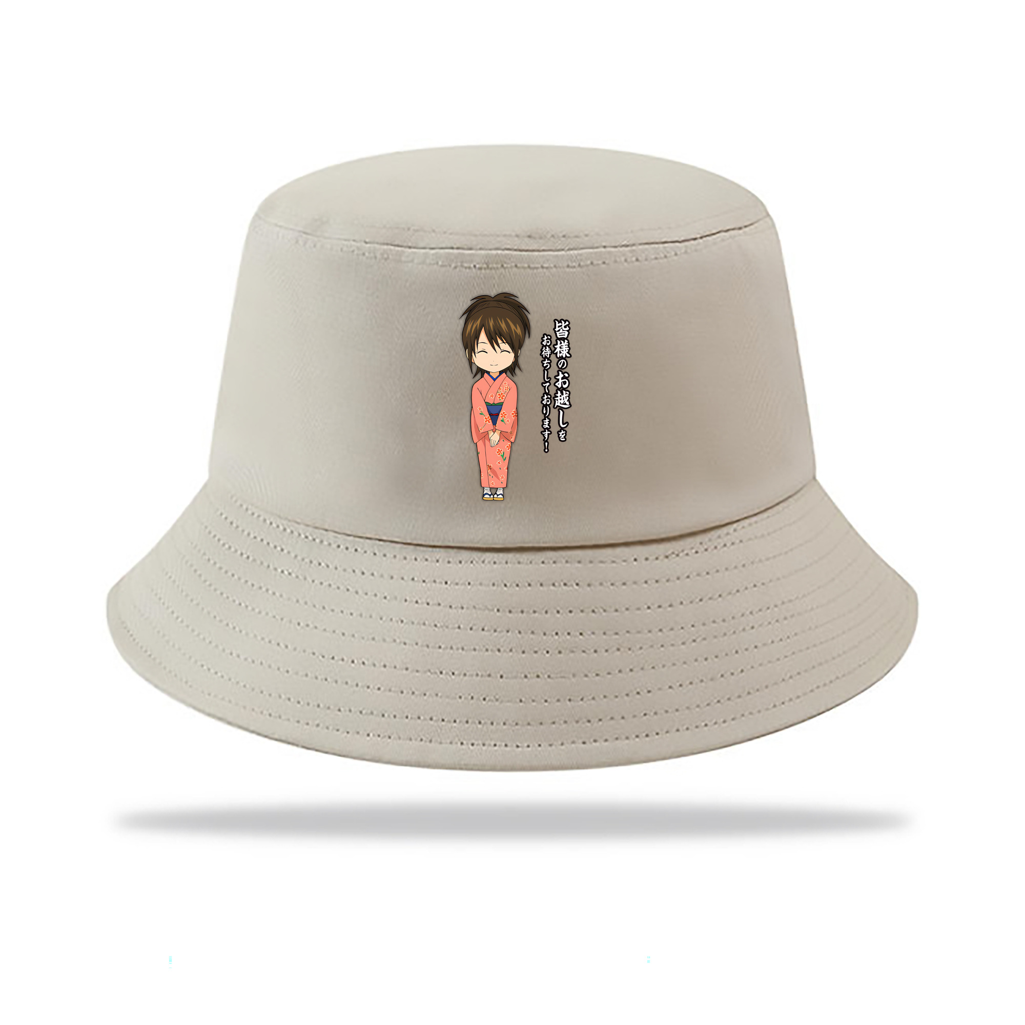 （画像用） ぎんたま 坂田銀時（さかたぎんとき） 神楽 志村新八（しむら しんぱち） GINTAMA Sakata Gintoki Kagura Shimura Shinpachi アウトドア日除けバケットハット